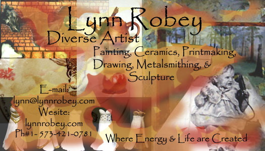 Lynn Robey, Diverse Artist, Business Card